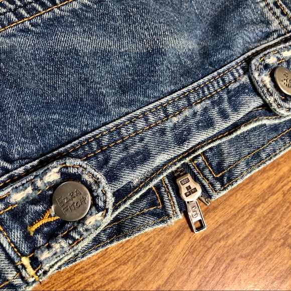 Ezra Fitch Zipped up Denim Jean Jacket size M - Picture 3 of 9